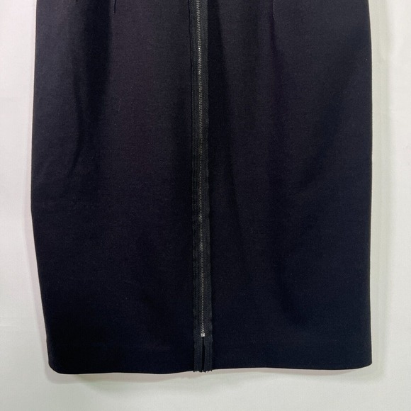 T. Tahari Women's Dress Sheath Knitted Square Neck Black Green, Sz 12 - Picture 10 of 16